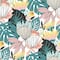 RoomMates Retro Tropical Leaves Peel & Stick Wallpaper